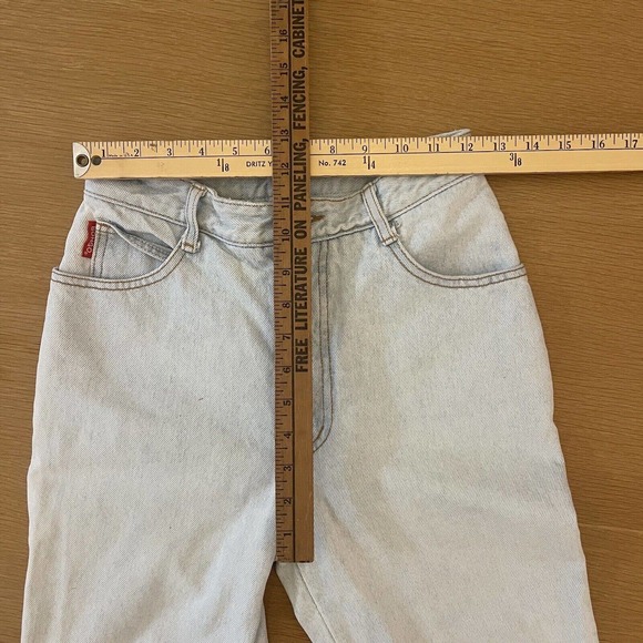 Vintage Bongo Size 24 Straight Leg Light Wash High Rise Jeans - Picture 7 of 8